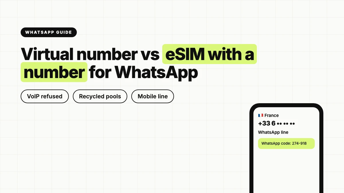 VoIP refusals, recycled numbers and spam bans compared, plus what a mobile-network number changes and how to keep WhatsApp when it expires.